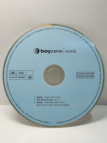 AMM25 BOYZONE WORDS THE PRICE OF LOVE 1996 IRELAND ENGLISH CD FCP260
