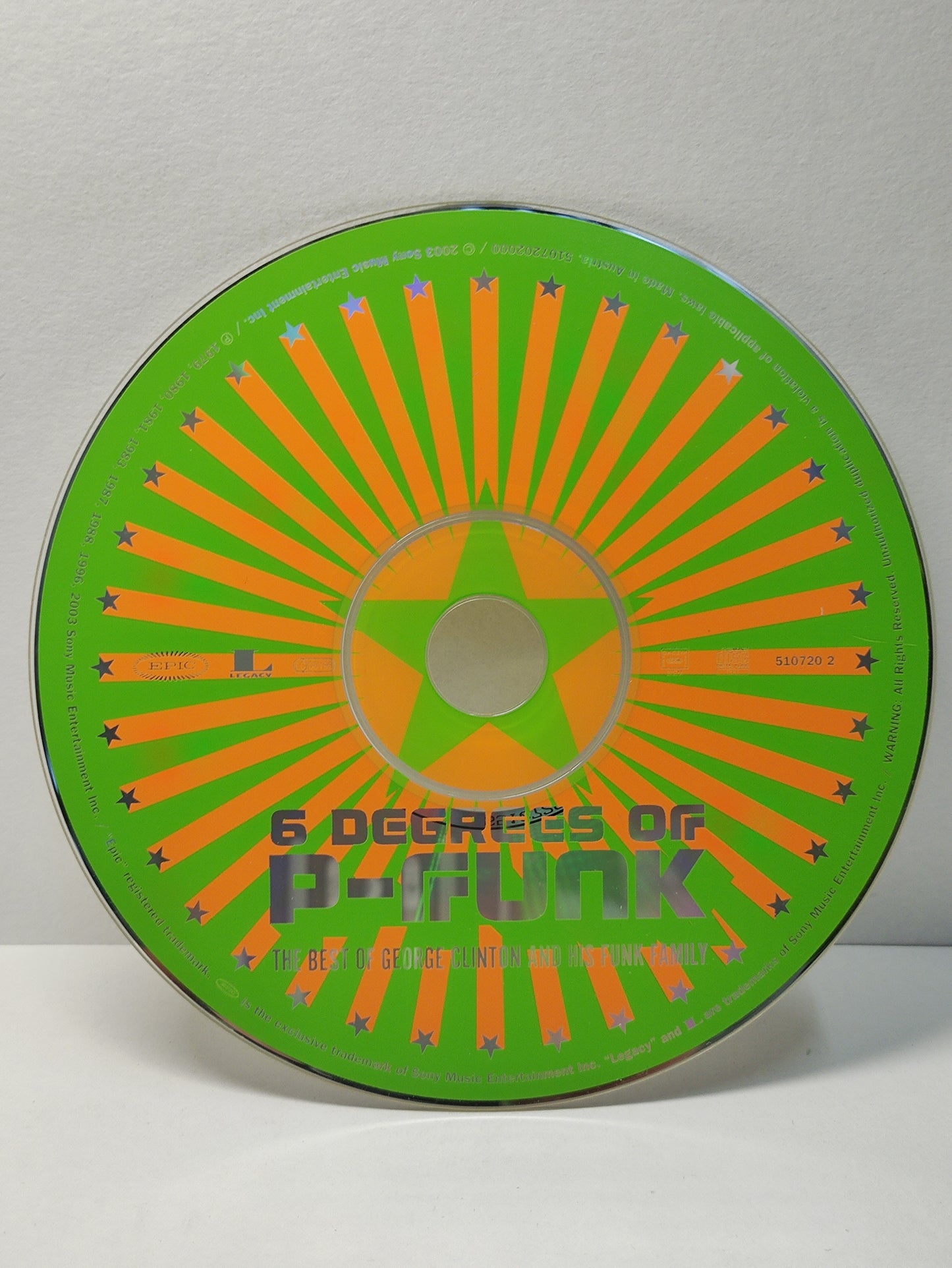 AMM25 THE BEST OF GEORGE CLINTON AND HIS FUNK FAMILY 6 DEGREES OF P-FUNK 2003 USA ENGLISH CD FCP266