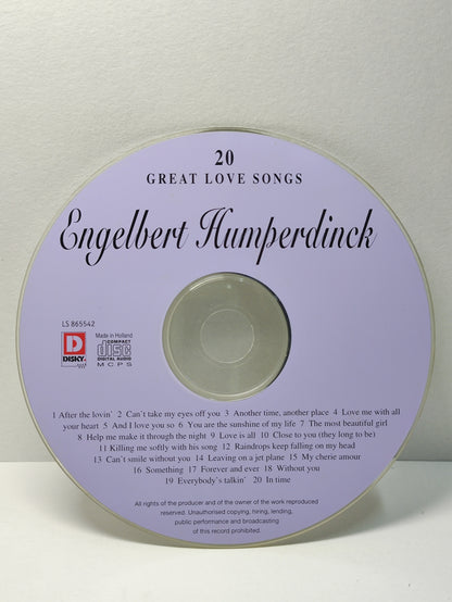 AMM25 ENGELBERT HUMPERDINCK 20 GREAT LOVE SONGS CAN’T TAKE MY EYES OFF YOU 1996 EUROPE ENGLISH CD FCP270