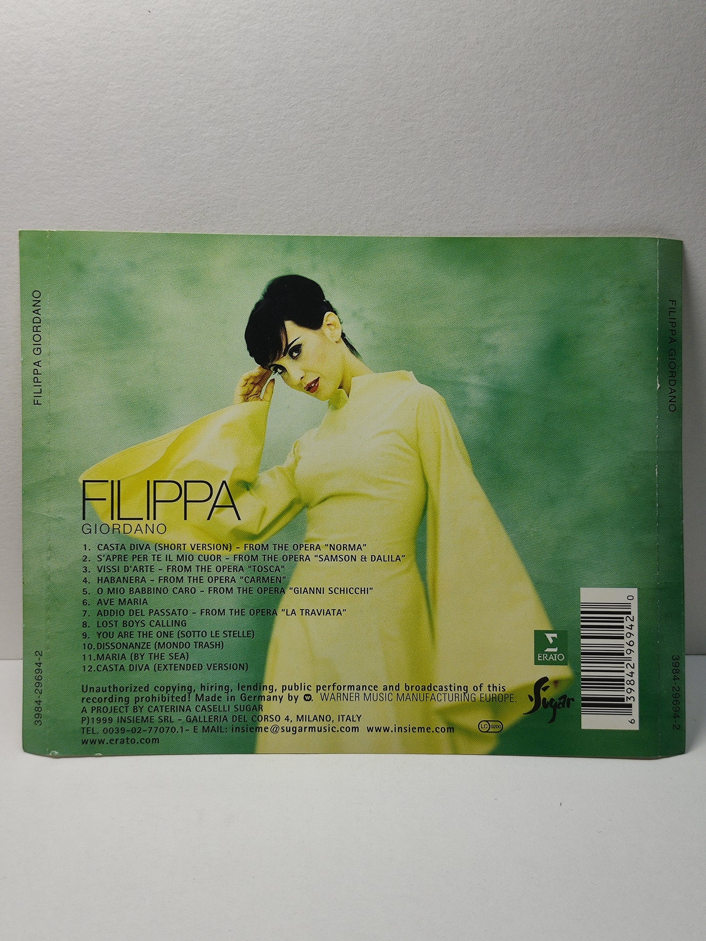 AMM25 FILIPPA GIORDANO CASTA DIVA (SHORT VERSION) - FROM THE OPERA "NORMA" 1999 GERMANY ENGLISH CD FCP272