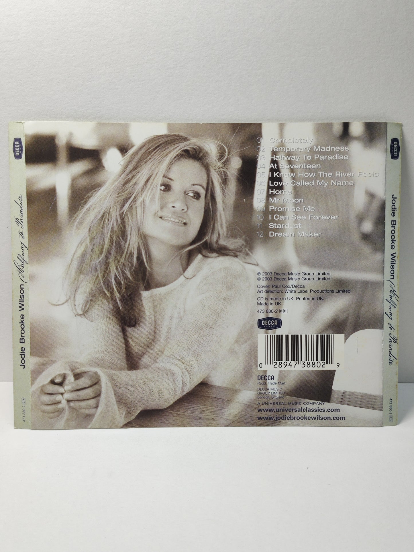AMM25 JODIE BROOKE WILSON HALFWAY TO PARADISE TEMPORARY MADNESS 2003 UK ENGLISH CD FCP275