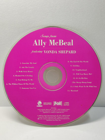 AMM25 VONDA SHEPARD SONGS FROM ALLY MCBEAL ASK THE LONELY WALK AWAY RENEE 1998 SONY ASIA ENGLISH CD FCP276
