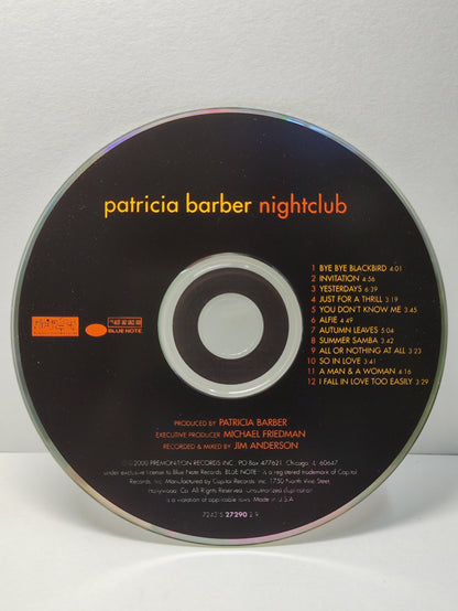 AMM25 PATRICIA BARBER NIGHTCLUB INVITATION YEASTERDAYS SO IN LOVE 2000 USA ENGLISH CD FCP281