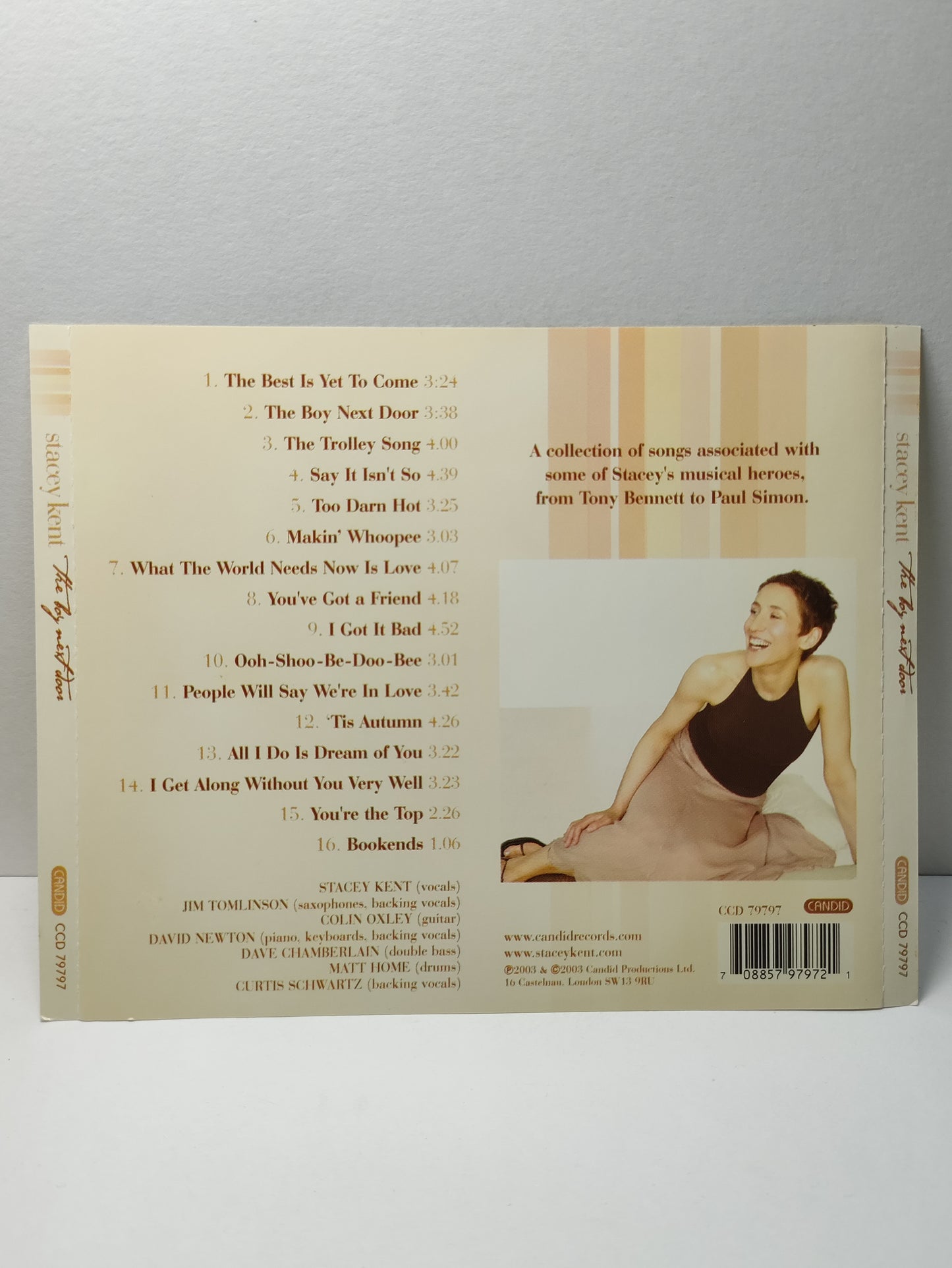 AMM25 STACEY KENT THE BOY NEXT DOOR SAY IT ISN’T SO YOU’VE GOT A FRIEND 2003 UK ENGLISH CD FCP282