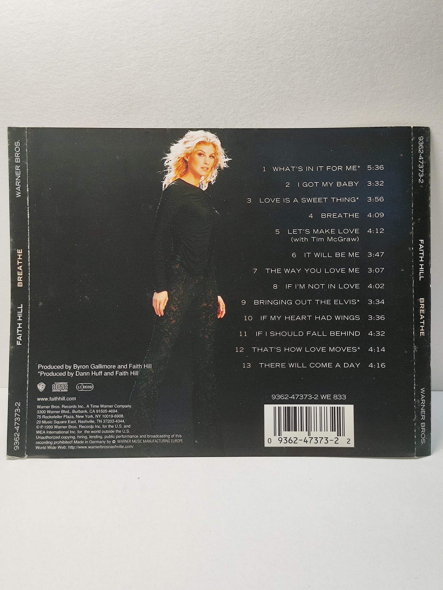 AMM25 FAITH HILL BREATHE WHAT'S IN IT FOR ME I GOT MY BABY 1999 GERMANY ENGLISH CD FCP288