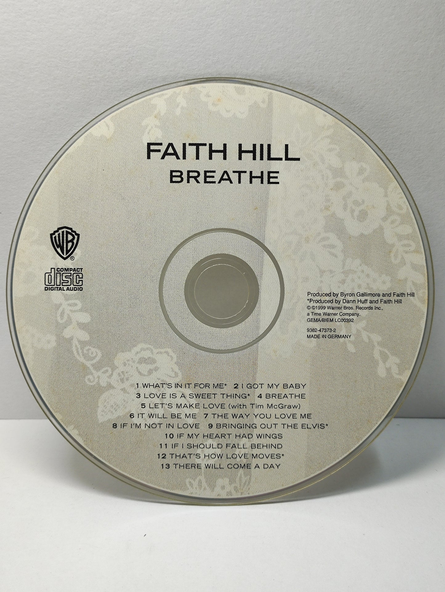 AMM25 FAITH HILL BREATHE WHAT'S IN IT FOR ME I GOT MY BABY 1999 GERMANY ENGLISH CD FCP288