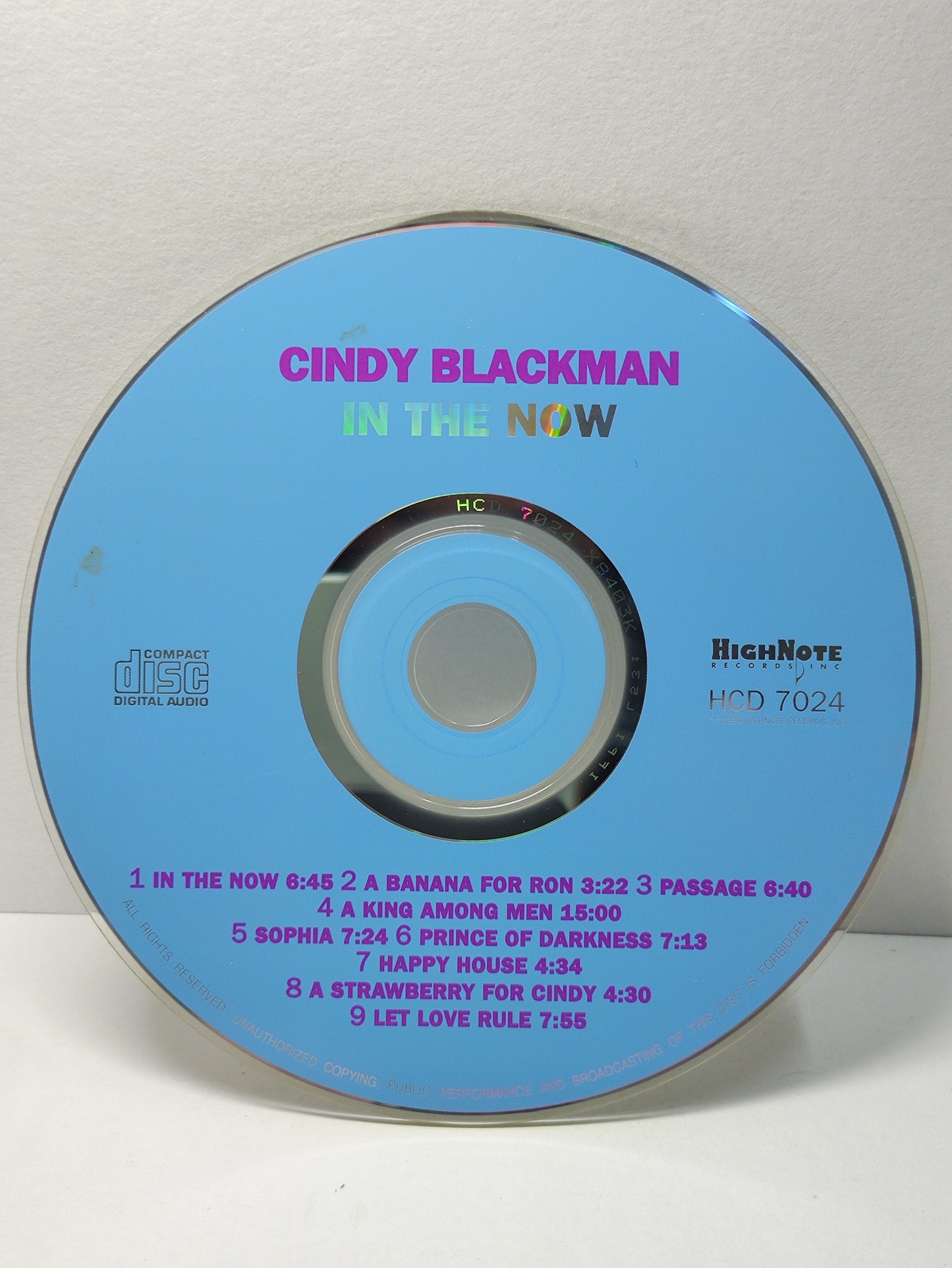AMM25 CINDY BLACKMAN IN THE NOW RAVI COLTRANE JACKY TERRASSON RON CARTER 1998 USA ENGLISH CD FCP292