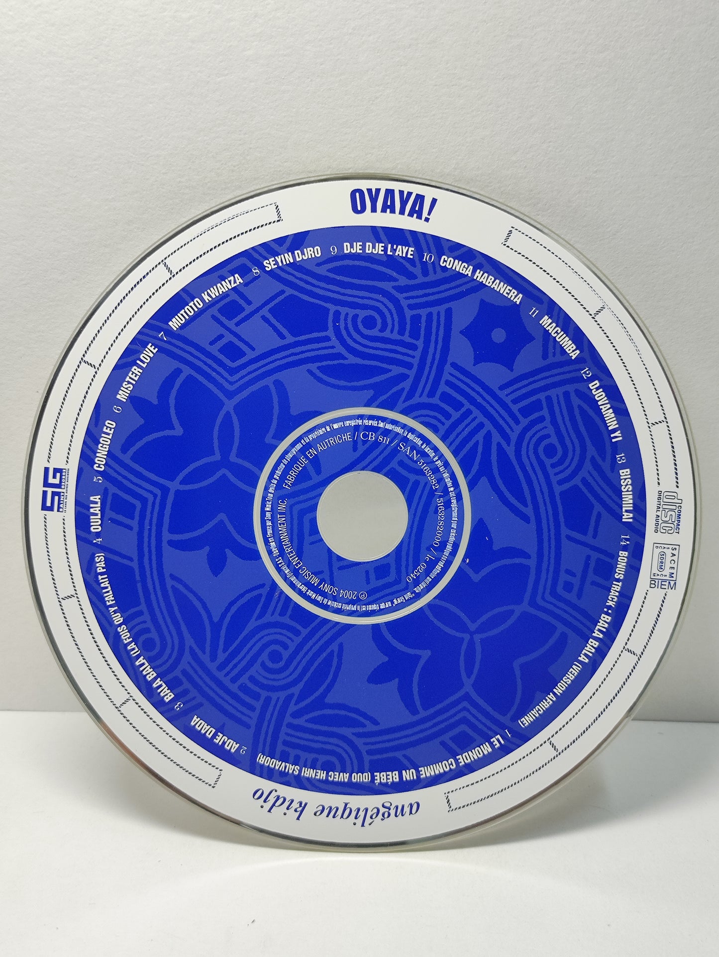 AMM25 ANGÉLIQUE KIDJO OYAYA! MISTER LOVE MACUMBA 2004 FRANCE ENGLISH CD FCP293