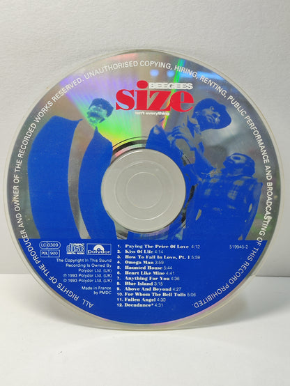 AMM25 BEE GEES SIZE ISN’T EVERYTHING FOR WHO THE BELL TOLLS 1993 POLYDOR UK ENGLISH CD FCP296