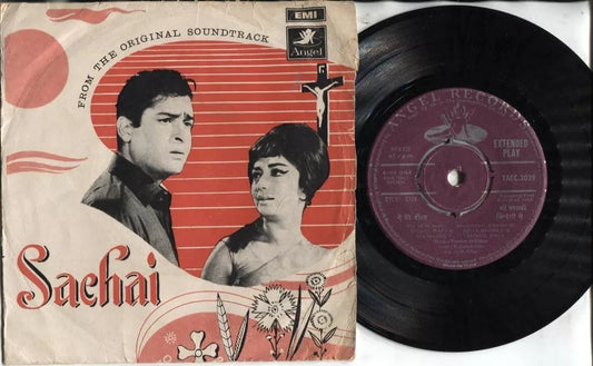 India Bollywood Hindi OST Sachai 1969 Shankar Jaikishan EMI Angel 7" EP IBEP228