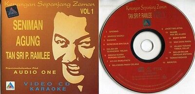 Malay Tan Sri P. Ramlee Karaoke Vol.1 Audio One Malaysia 1996 VCD FCS828